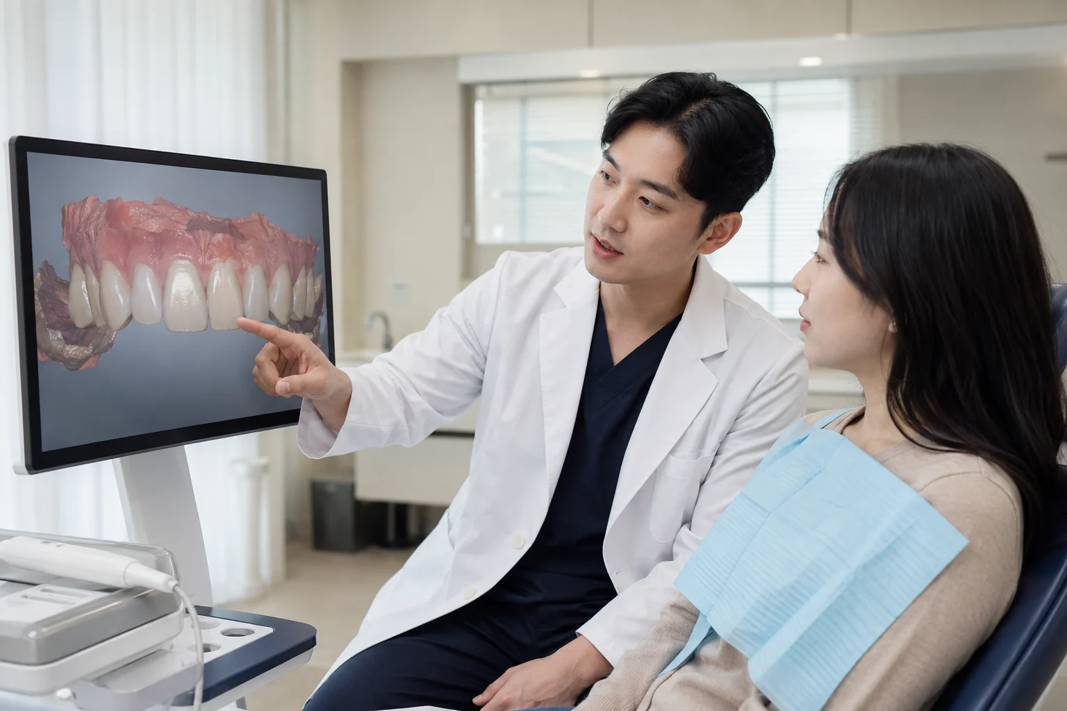 앞니 임플란트 과정 치료 계획을 이해하기 위한 이미지