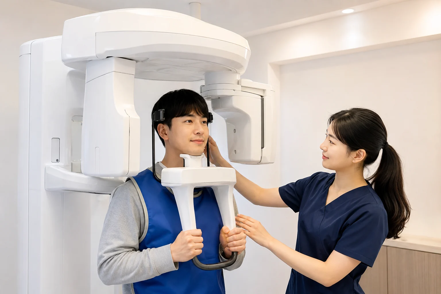 앞니 임플란트 CT 검사 치료 계획을 이해하기 위한 이미지